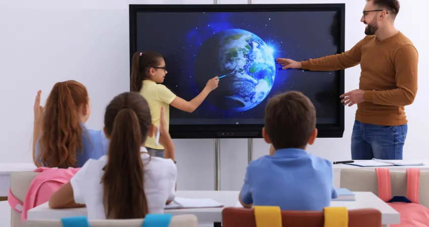 Interactive Flat Panels and E-Learning Integration in Kerala Schools